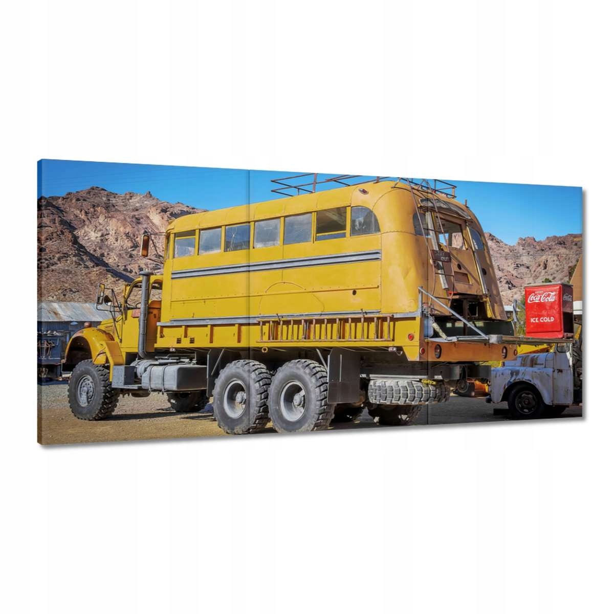Obrazy 180x90 Žltý pracovný automobil z Usa