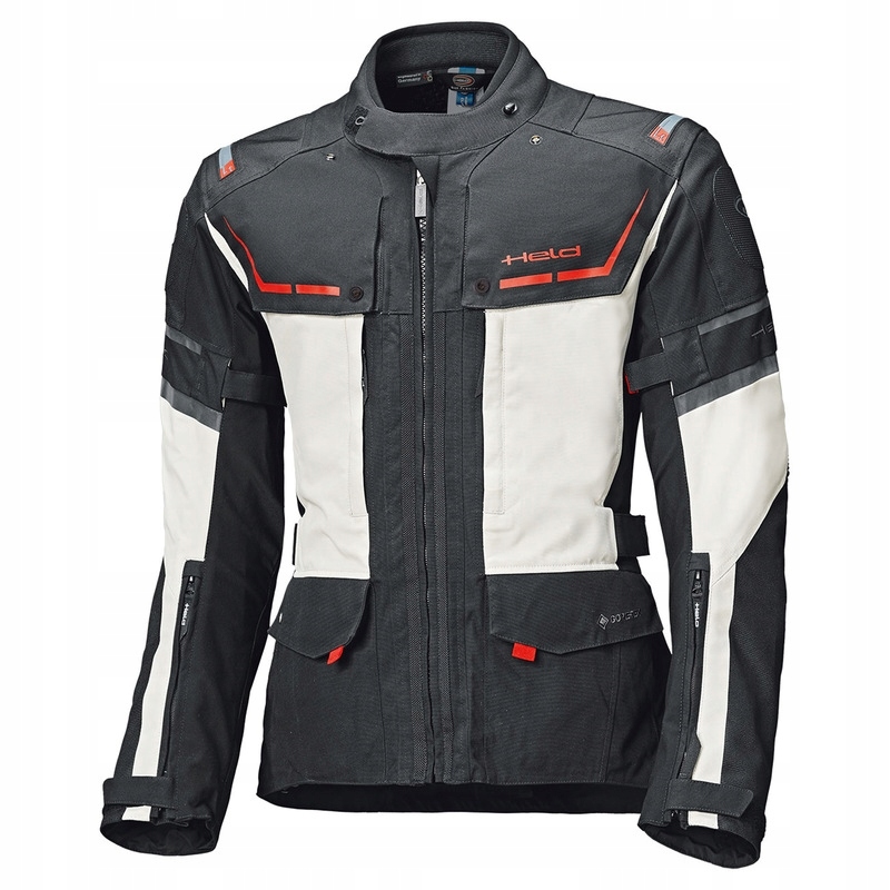Textilná Motocyklová Bunda Held Karakum Gore-tex Grey Black (M)