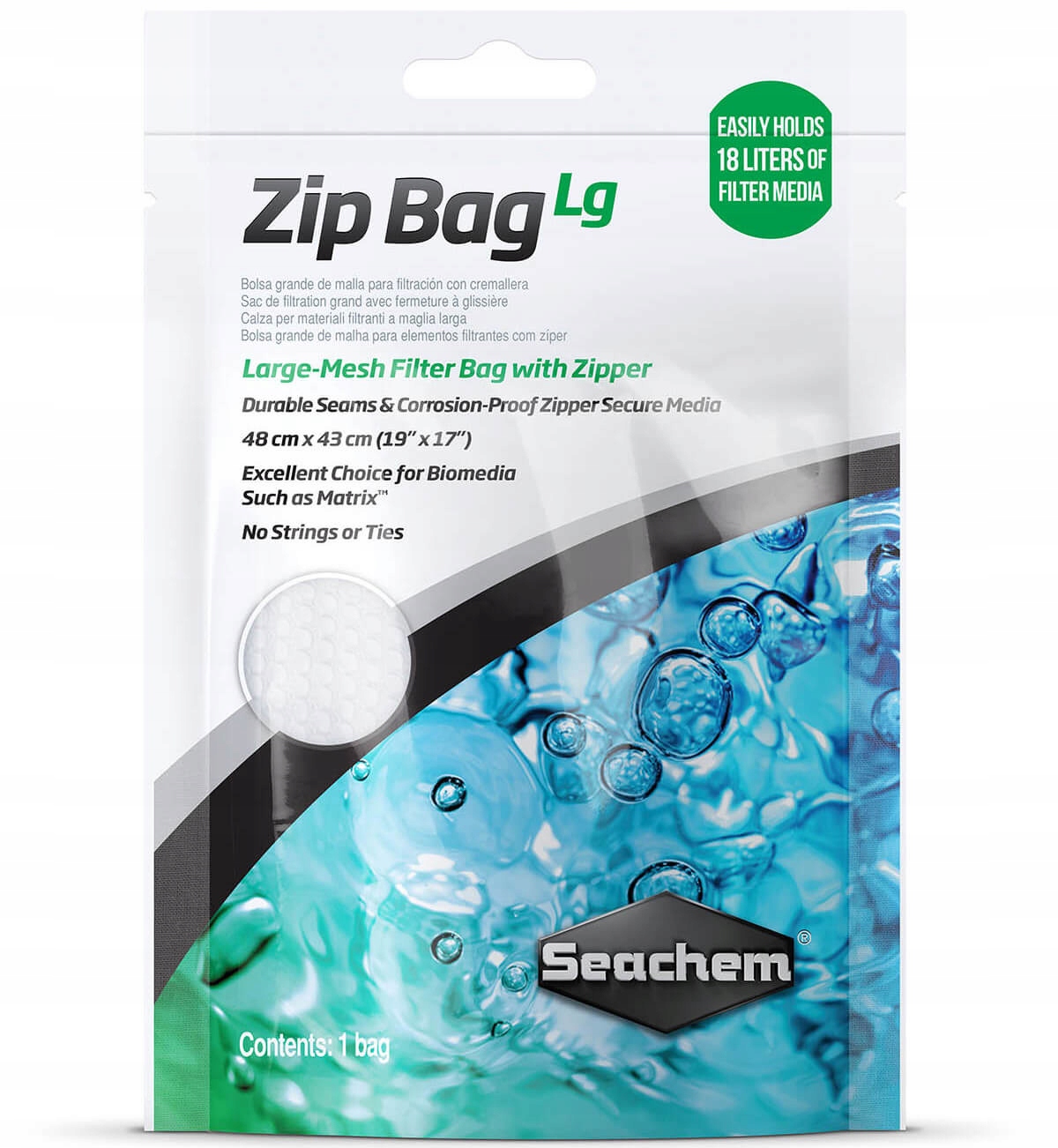 

Seachem Zip Bag Large Worek na media filtracyjne