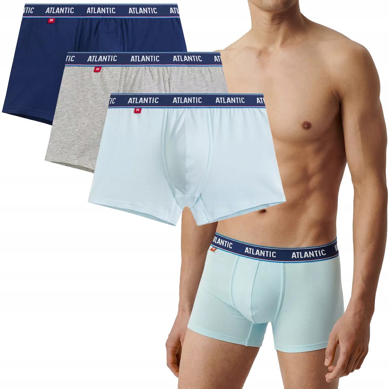 Pánské Boxerky Atlantic 3MH214/NE/NE/ŠM/M