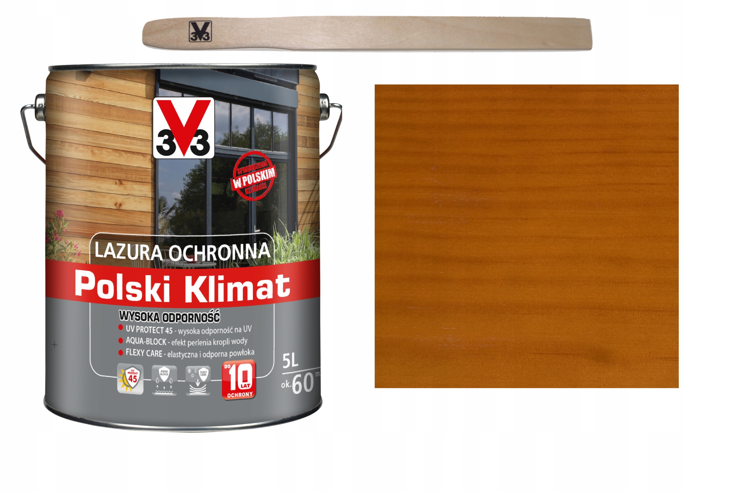 

Lazura V33 Polski Klimat 10 lat Sosna Skandyna. 5L