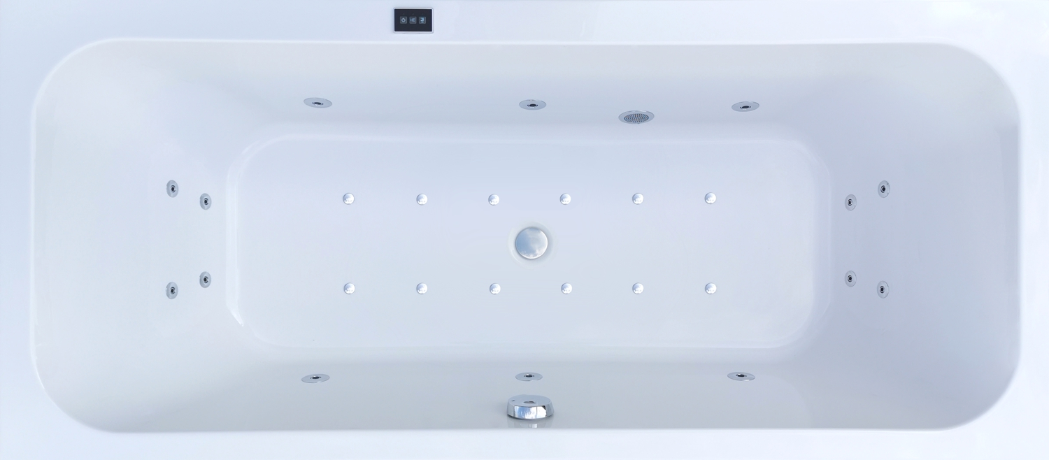 Velká 2-MÍSTNÁ Hydromasážní Vana 190x90 Polsko