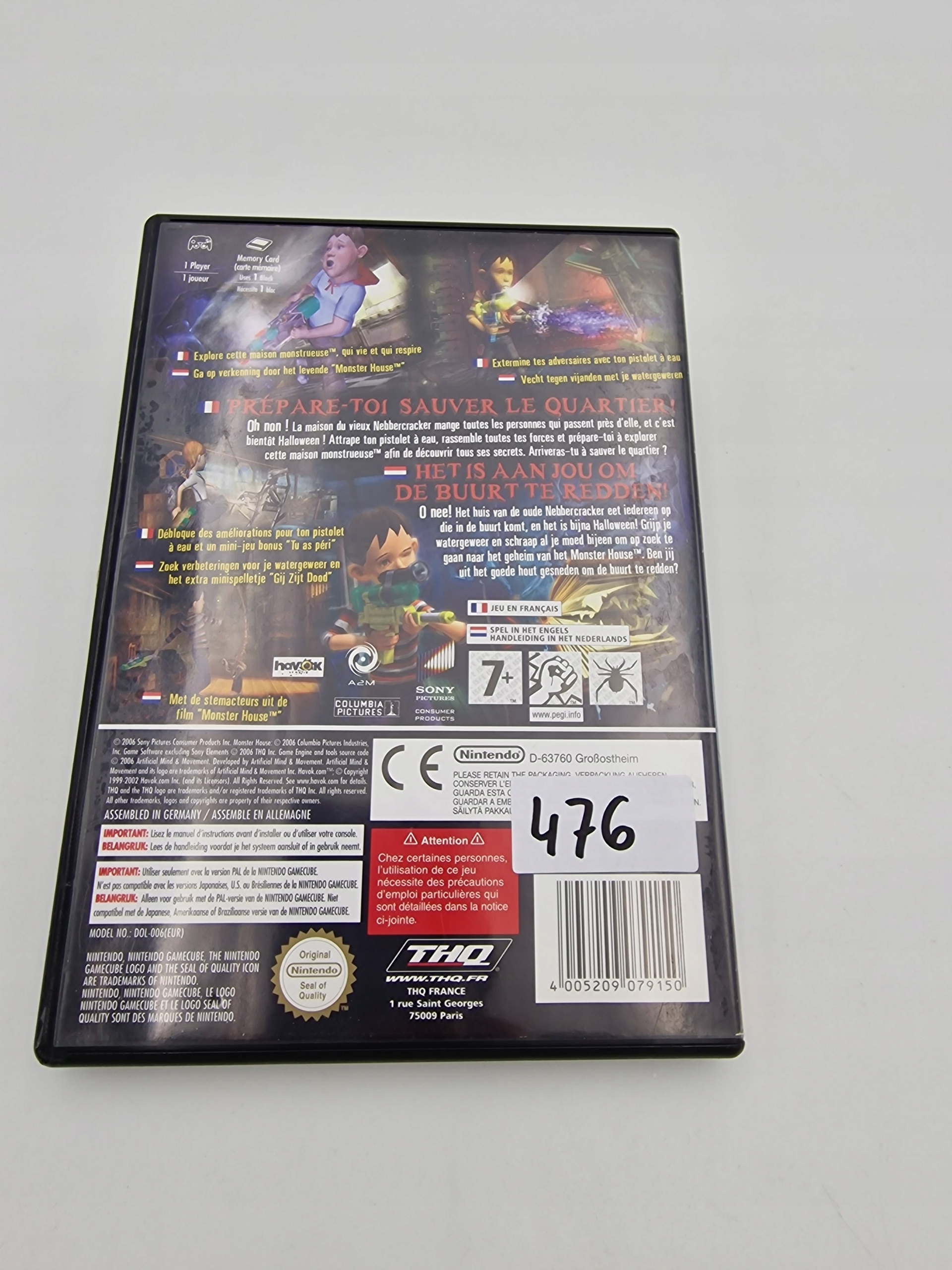 NINTENDO GAMECUBE MONSTER HOUSE Platforma Nintendo GameCube