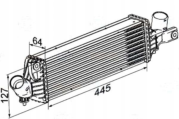 INTERCOOLER CHŁODNICA POWIETRZA DOŁADOWUJĄCEGO BEH