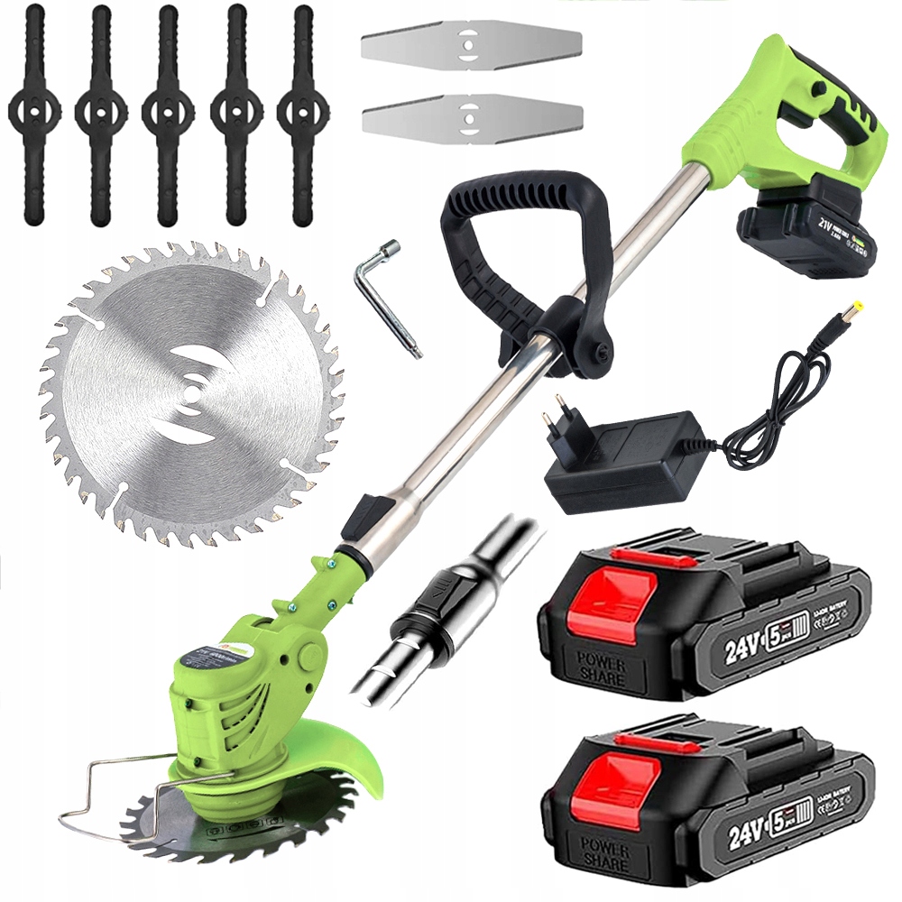 Aku Vyžínač Křovinořez Vyžínač Kotoučové Vlasce +2AKU Sada 21V