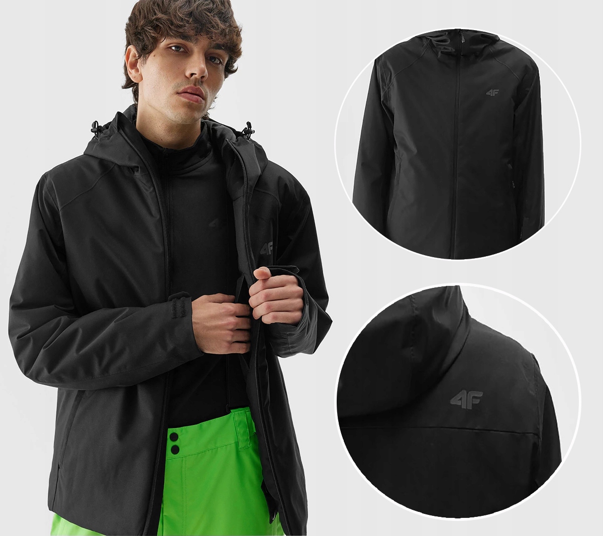 KURTKA MĘSKA ZIMOWA 4F NARCIARSKA MEMBRANA 5000