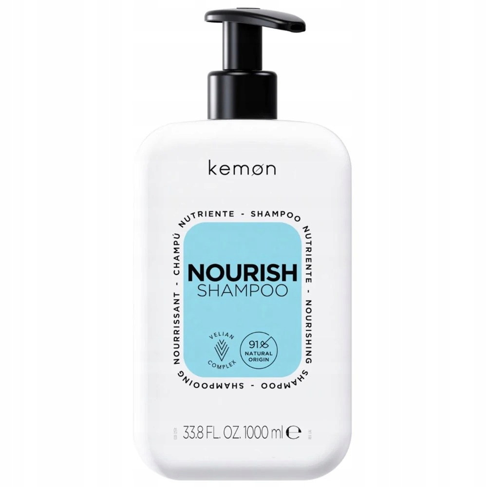 Kemon, Nourish Nourishing, Šampon na vlasy, Hydratační, 1000 ml