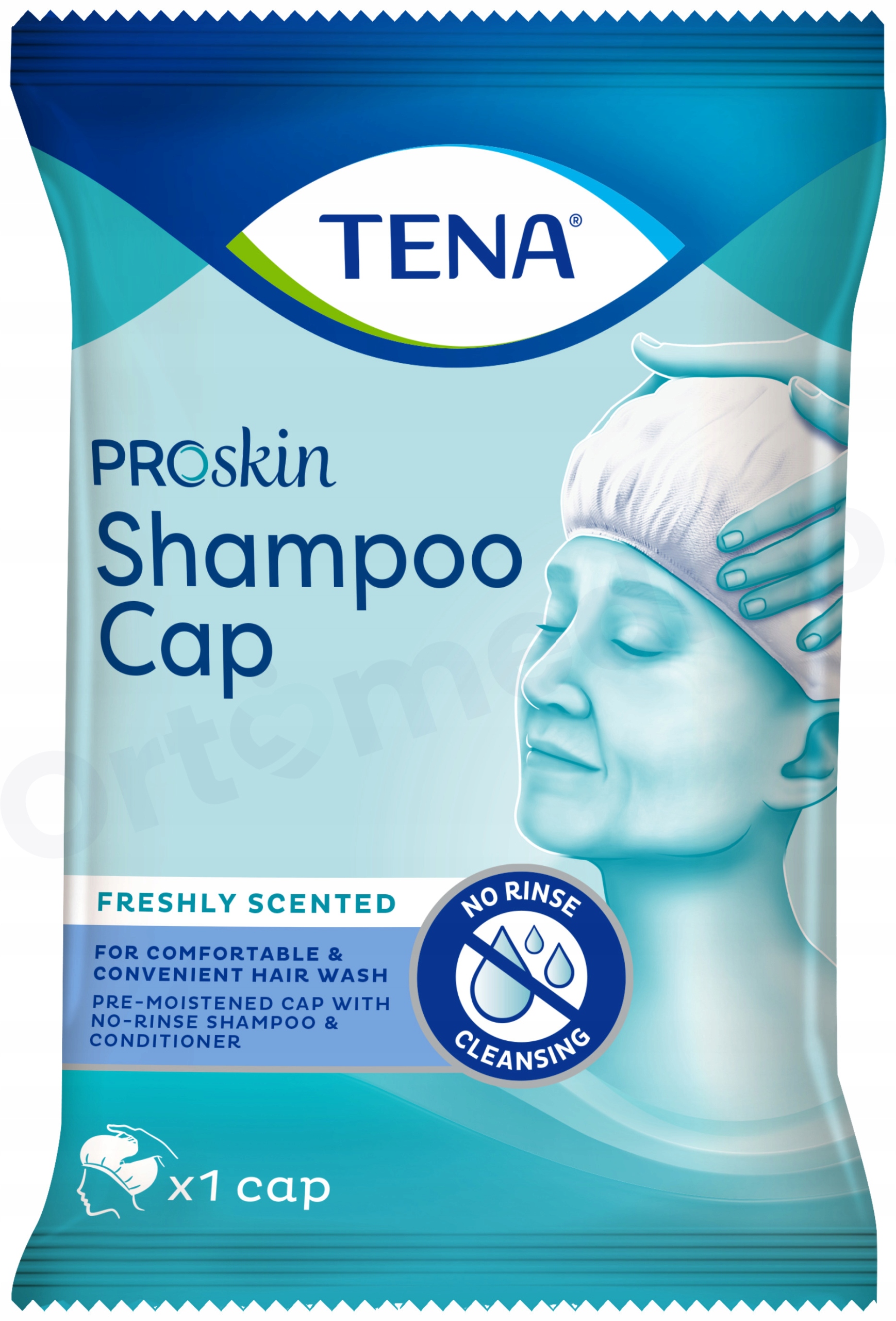 

Tena Shampoo Cap czepek do mycia włosów z odżywką