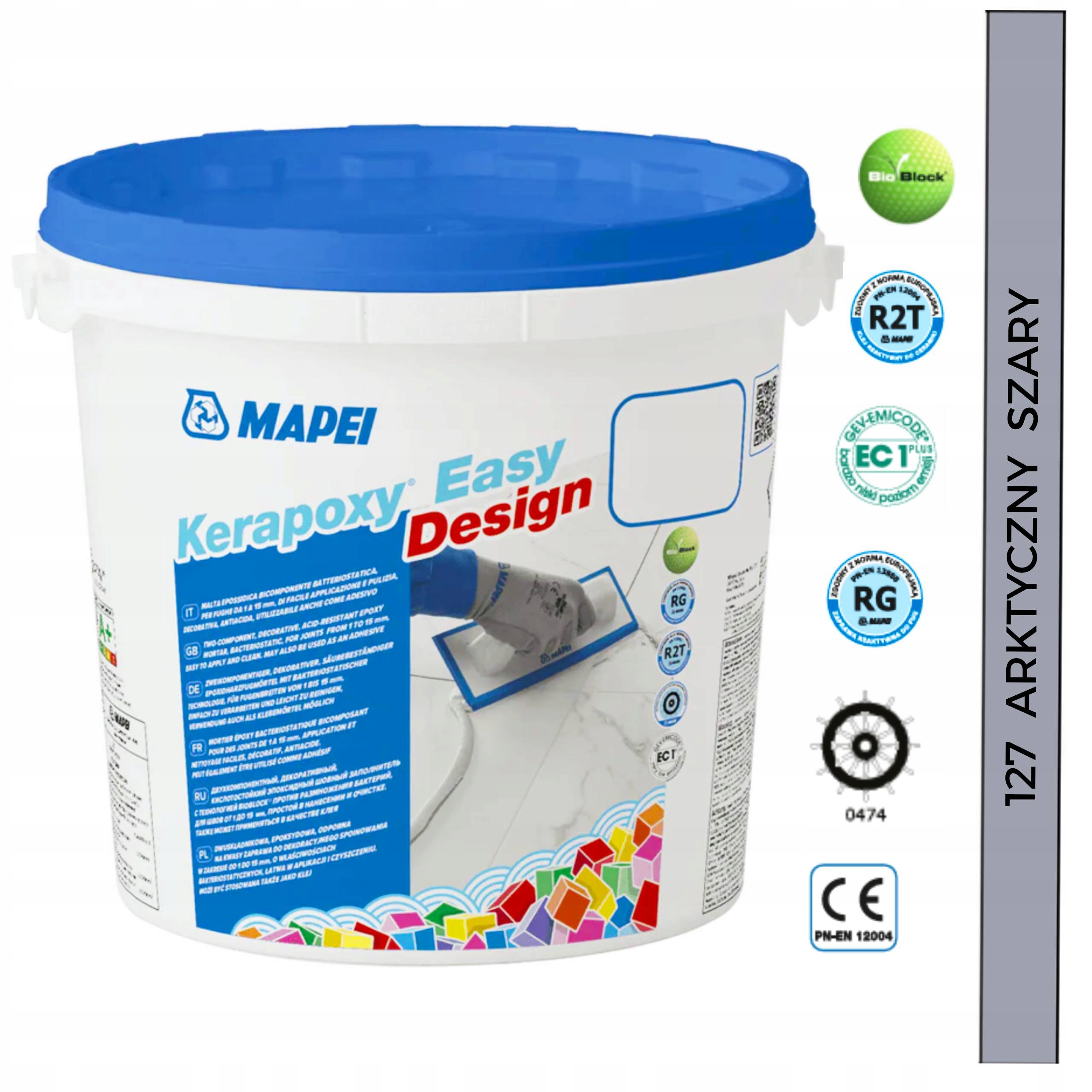 Epoxidová fuga Mapei Kerapoxy Easy Design 3kg 127 Arktická šedá