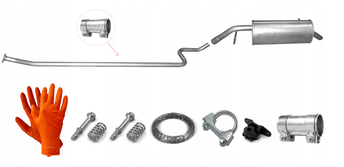 Peugeot 207 1.4i 55kW (2006-4/2008) Hatchback Kombi Trubka Tlumič