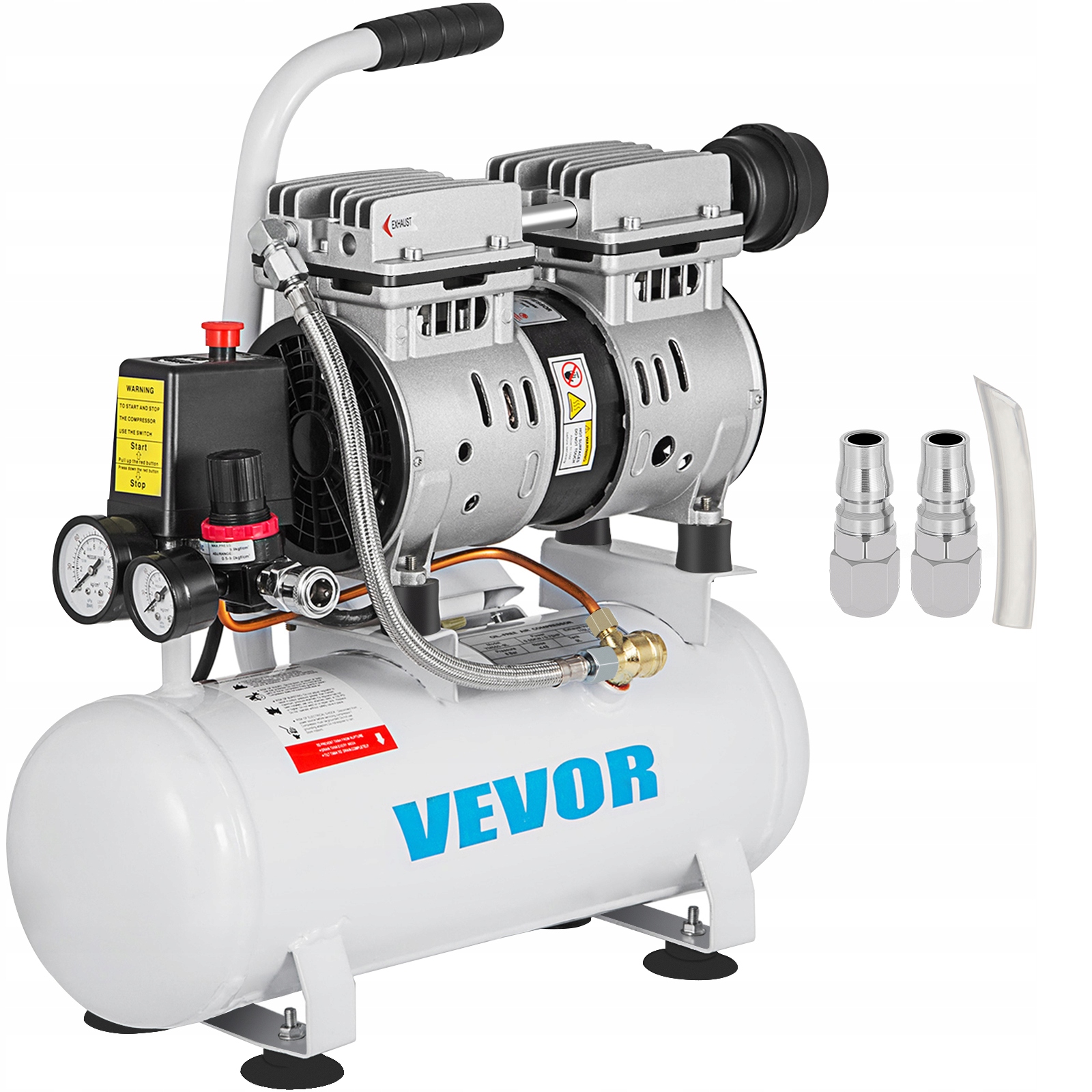 

Vevor Sprężarka Kompresor Bezolejowy Cichy 9L 550W