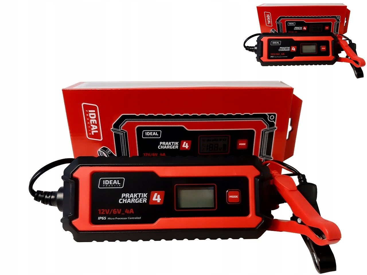 Зарядное устройство Ideal Praktik Charger 4A LCD 6V / 12V