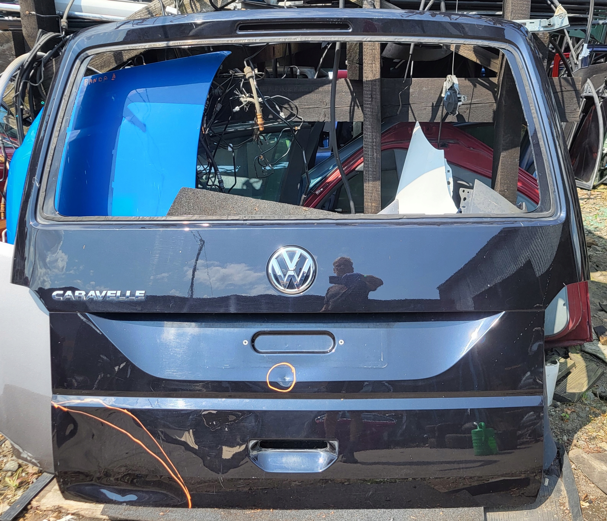 boot door rear boot EMBLEMAT VW CARAVELLE MULTIVAN VI T6 OE black