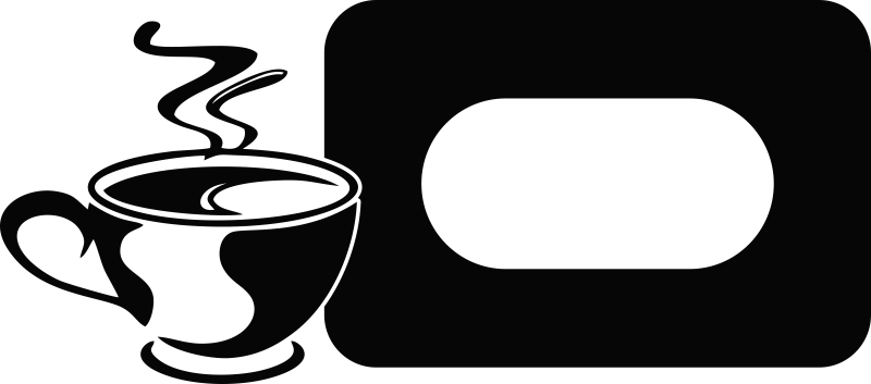 

Naklejka pod podwójny Włącznik kontakt Filiżanka