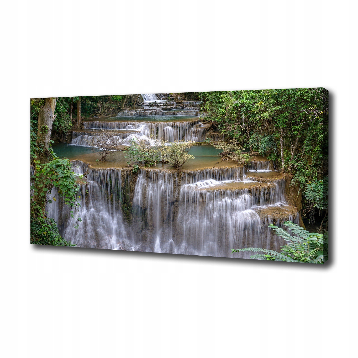 Fotoobraz obraz na plátně Vodopád v lese 100x50 cm
