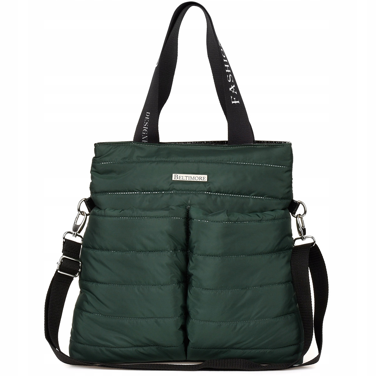 Dámská prošívaná látková kabelka, originální, velká sportovní, velká, přes rameno