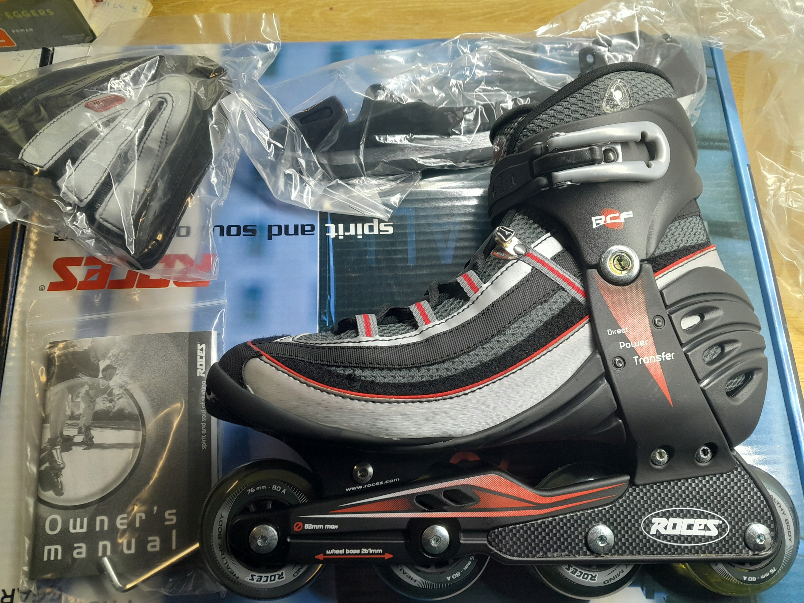 Kolečkové brusle 2v1 roces biomex summer rcfx black red brusle 2v1 velikost 46