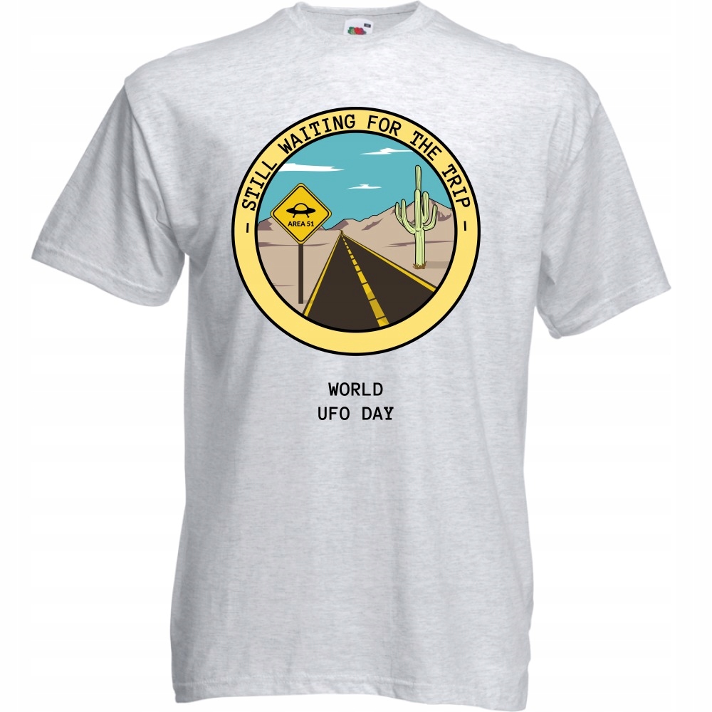 

Koszulka world ufo day kosmici XXL ash szara