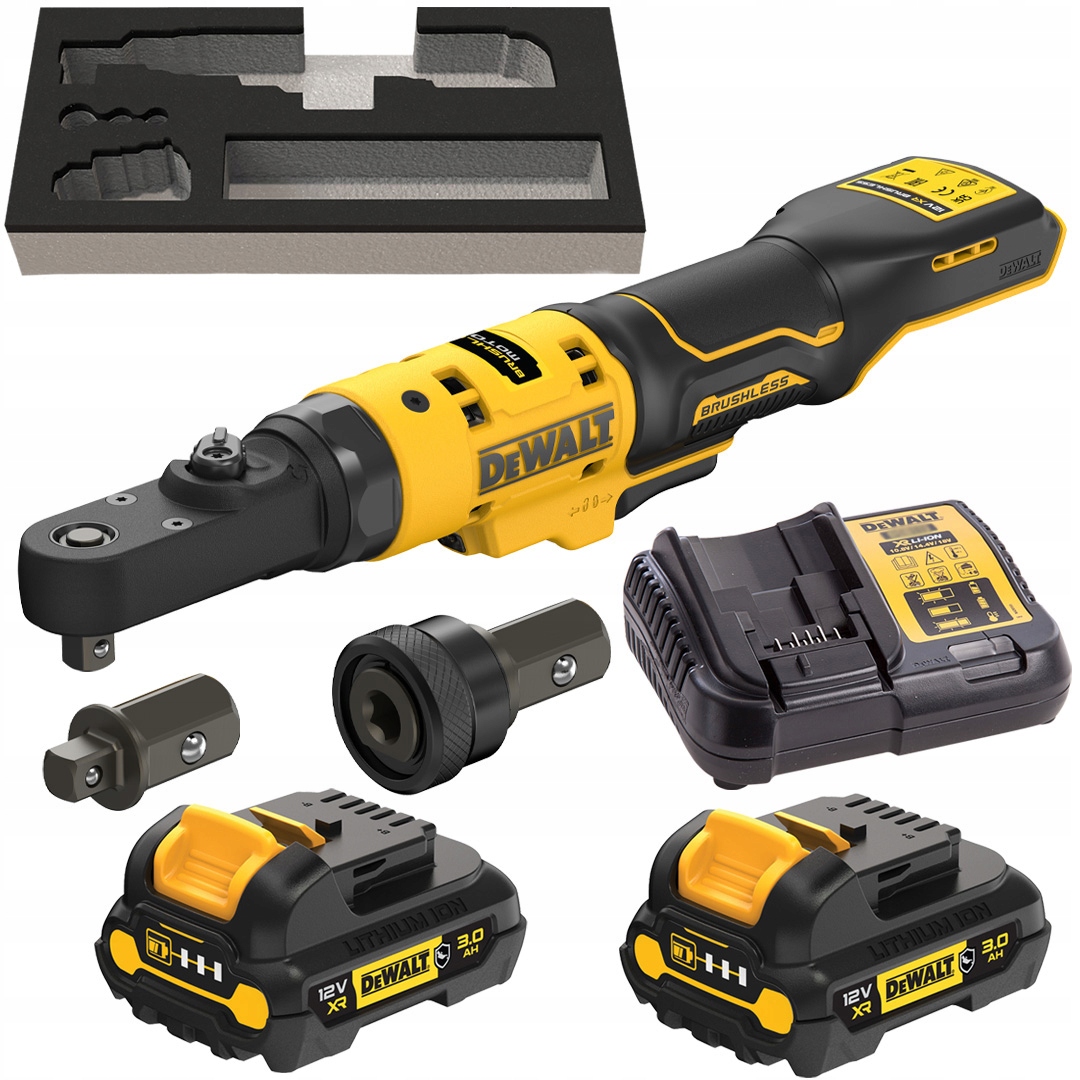 Račňa 12V Xr 75Nm 1/4", 3/8" a 1/4" hex 2x3Ah DeWALT DCF500L2G