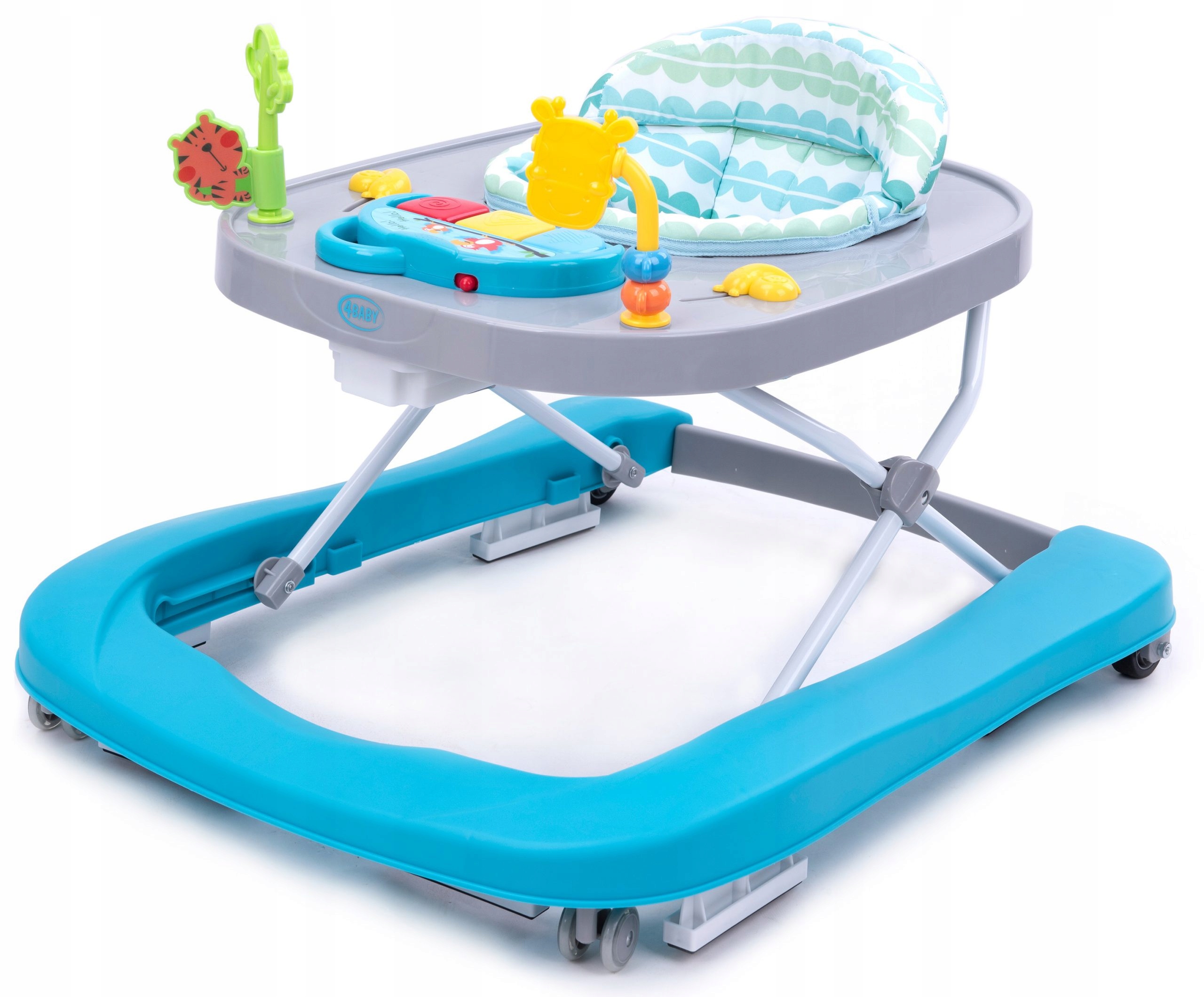 

4BABY Chodzik Walk'n Push Turkus