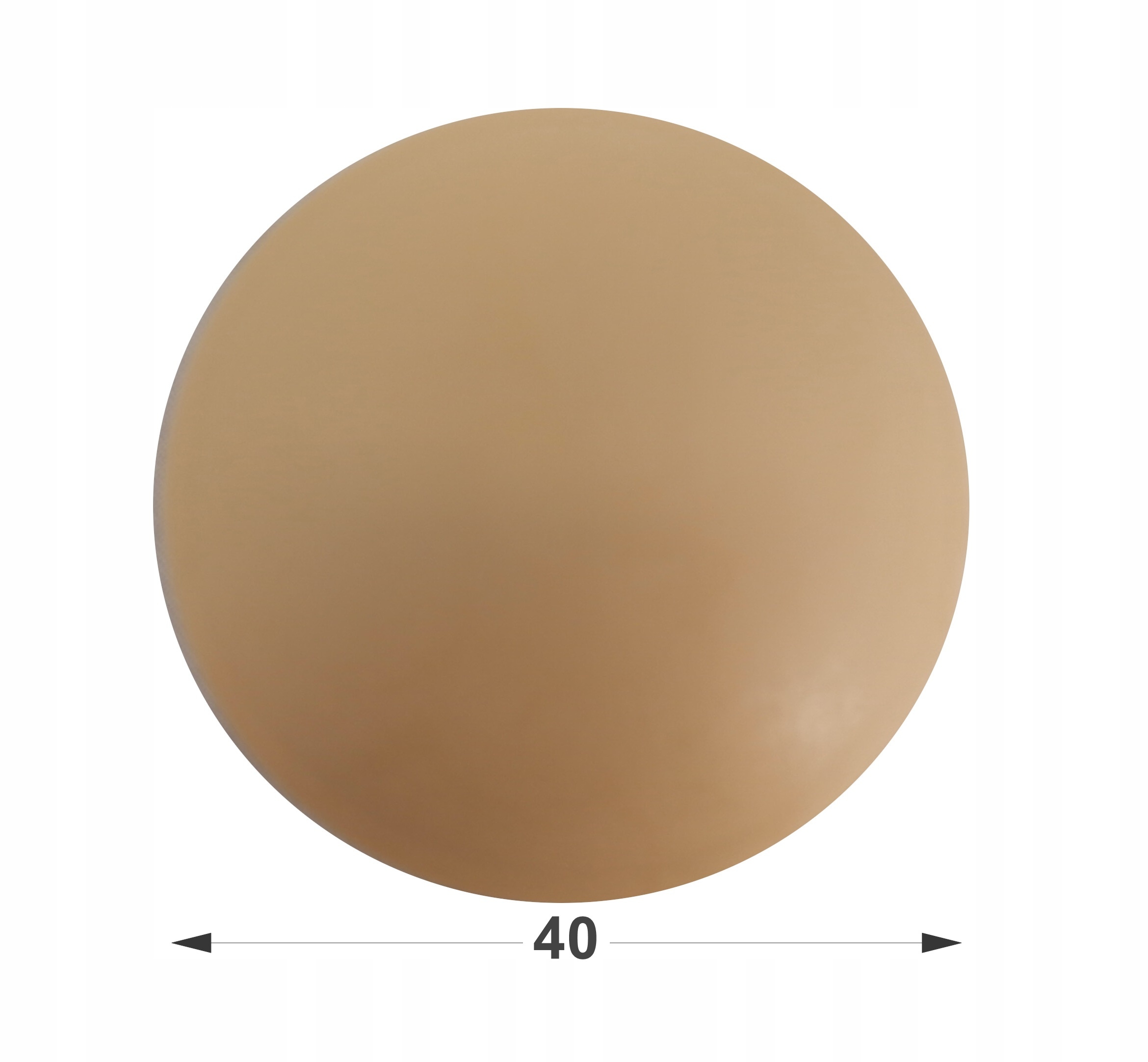 ODBOJNIK ODBÓJ STOPER DO DRZWI SAMOPRZ. 40MM BEŻ Kolor beżowy