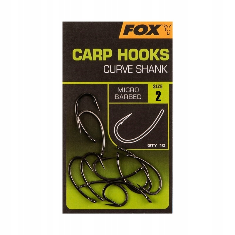 Fox Haczyki karpiowe Curve Shank Carp Hooks rozmiar 2