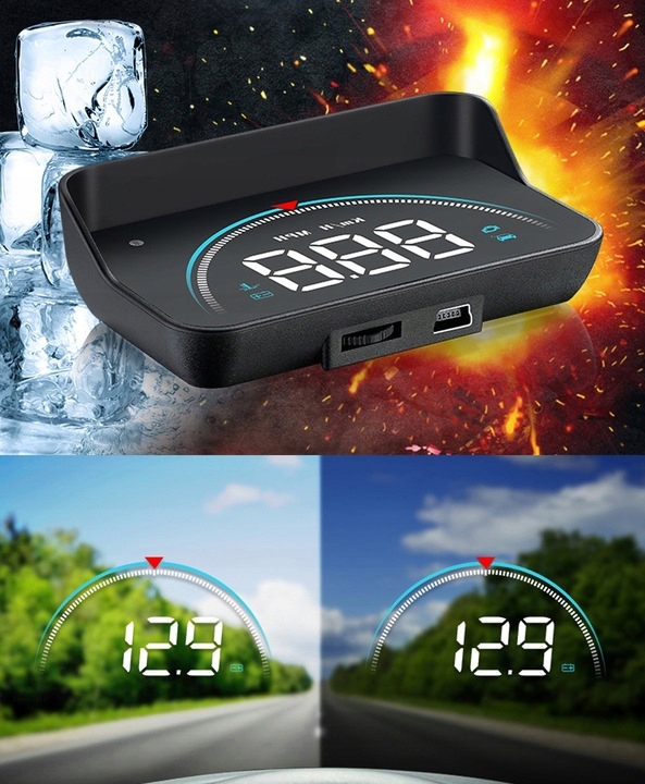 OBD2 Projektor LED Samochodowy Wyświetlacz na Szybę HUD czujnik zmierzchu 8 Producent inny