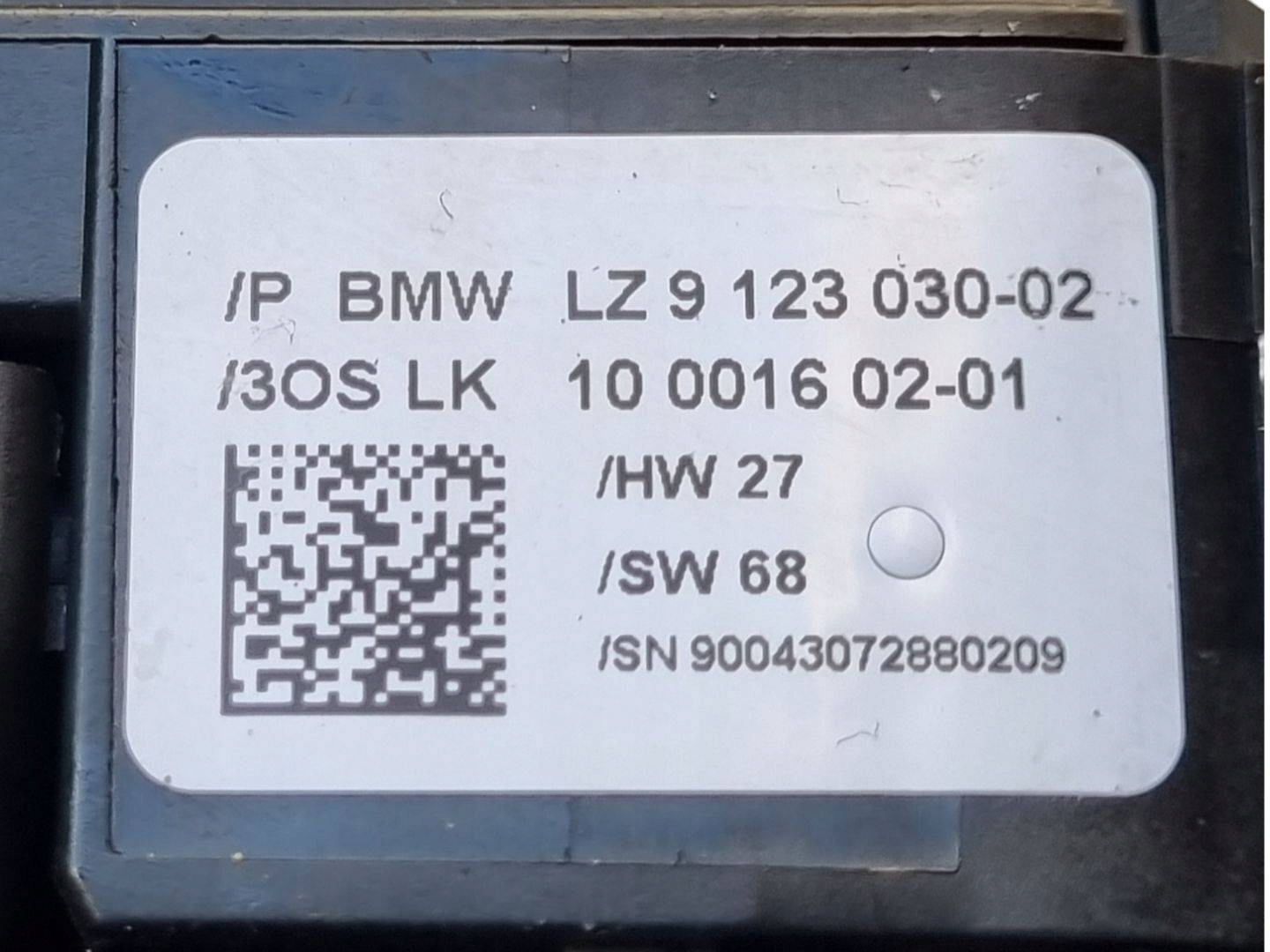DEVIO LUCI TERGICRISTALLO TERGI BMW 1 E81/E87 facelift E87 2007 9123030