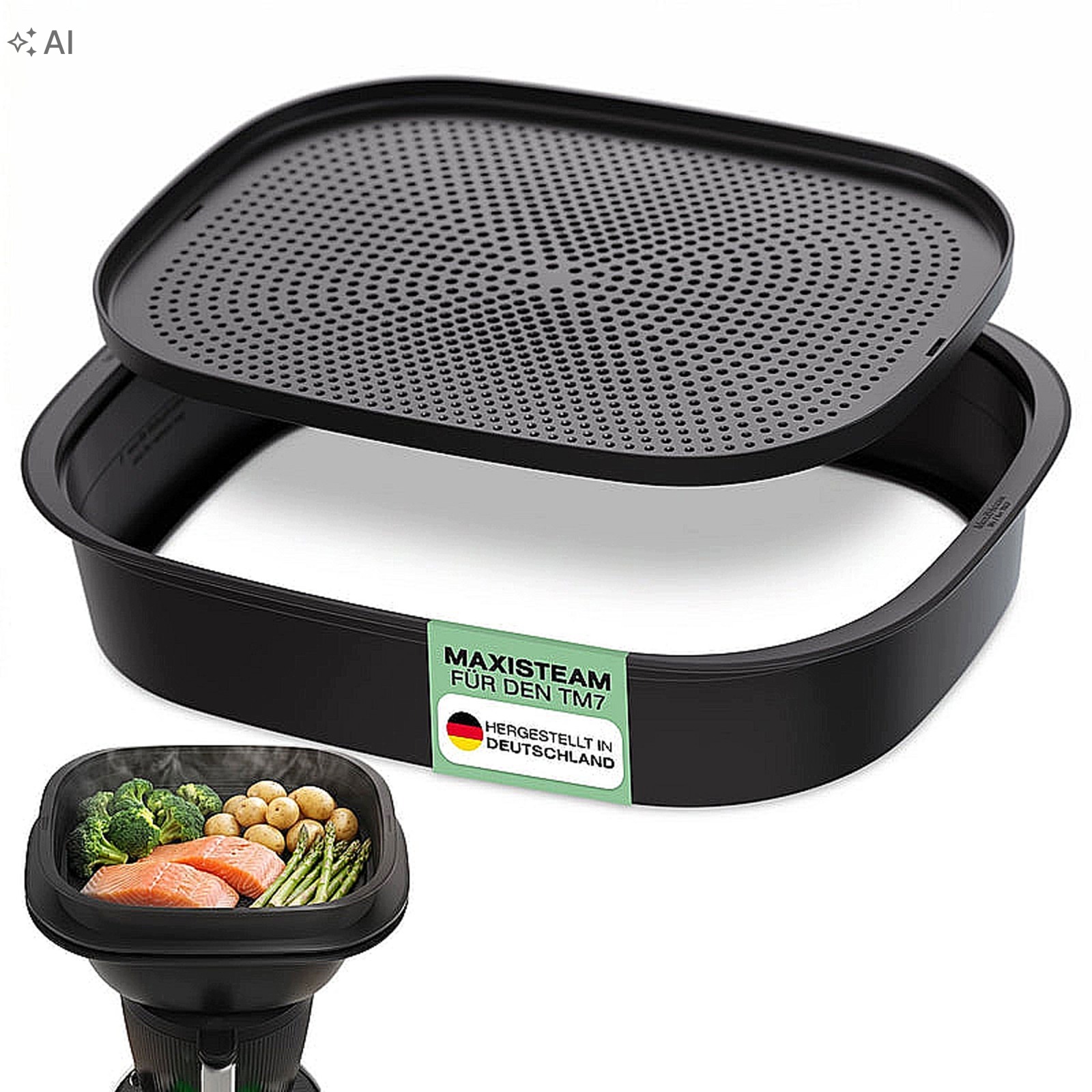 Dodatečná úroveň pro Thermomix TM7 Vložka pro zvětšení Varomy 2v1