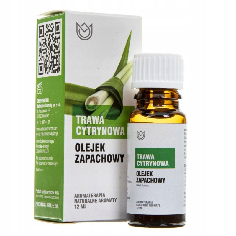 

Odświeżający Olejek Zapachowy Trawa Cytrynowa 12ML