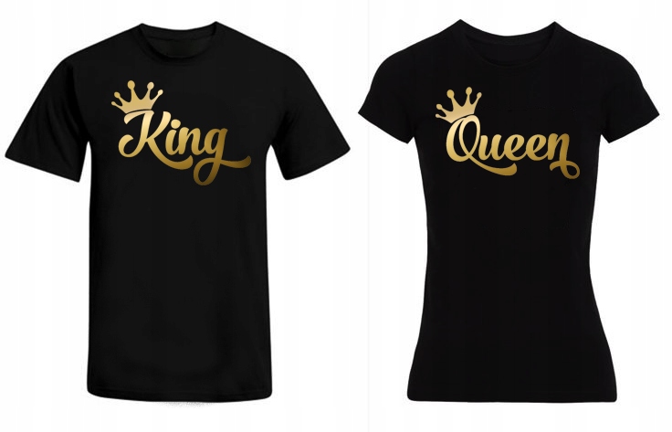 

Zestaw Koszulek Dla Par King & Queen Prezent
