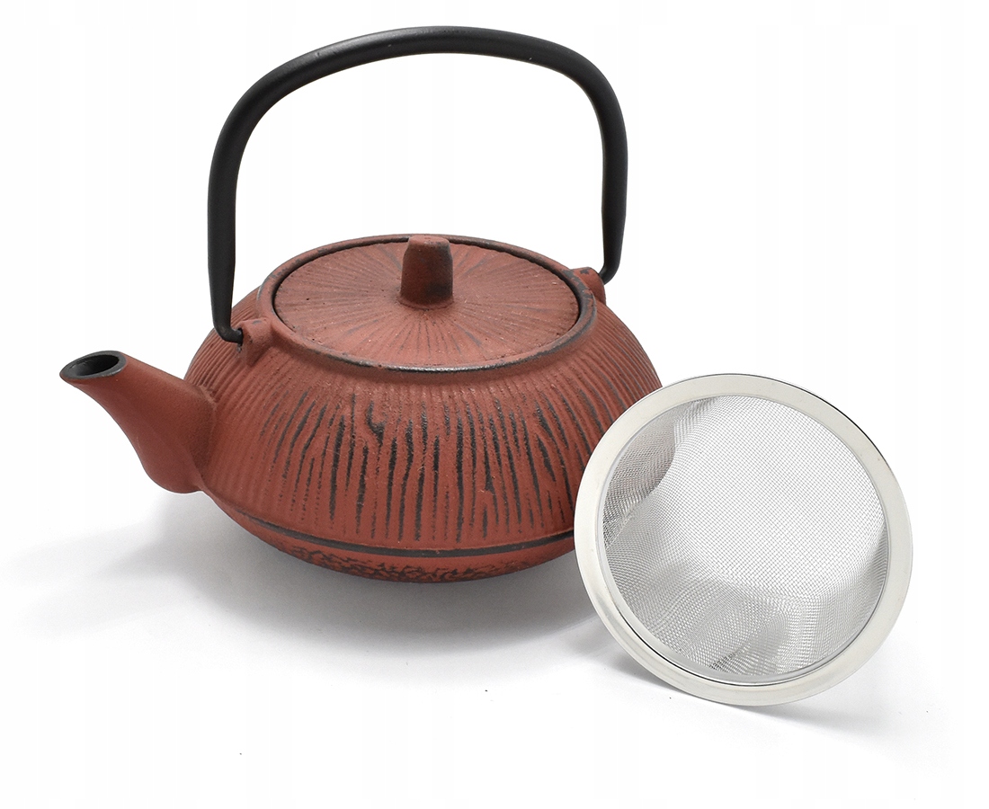 Żeliwny czajniczek do herbaty Kizu Red 350 ml