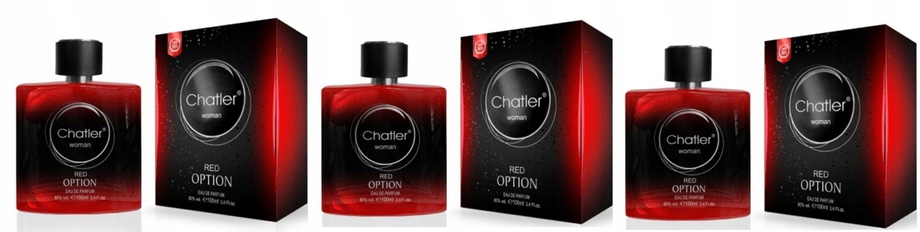 Chatler Red Option Woman 3x100ml parfémovaná voda