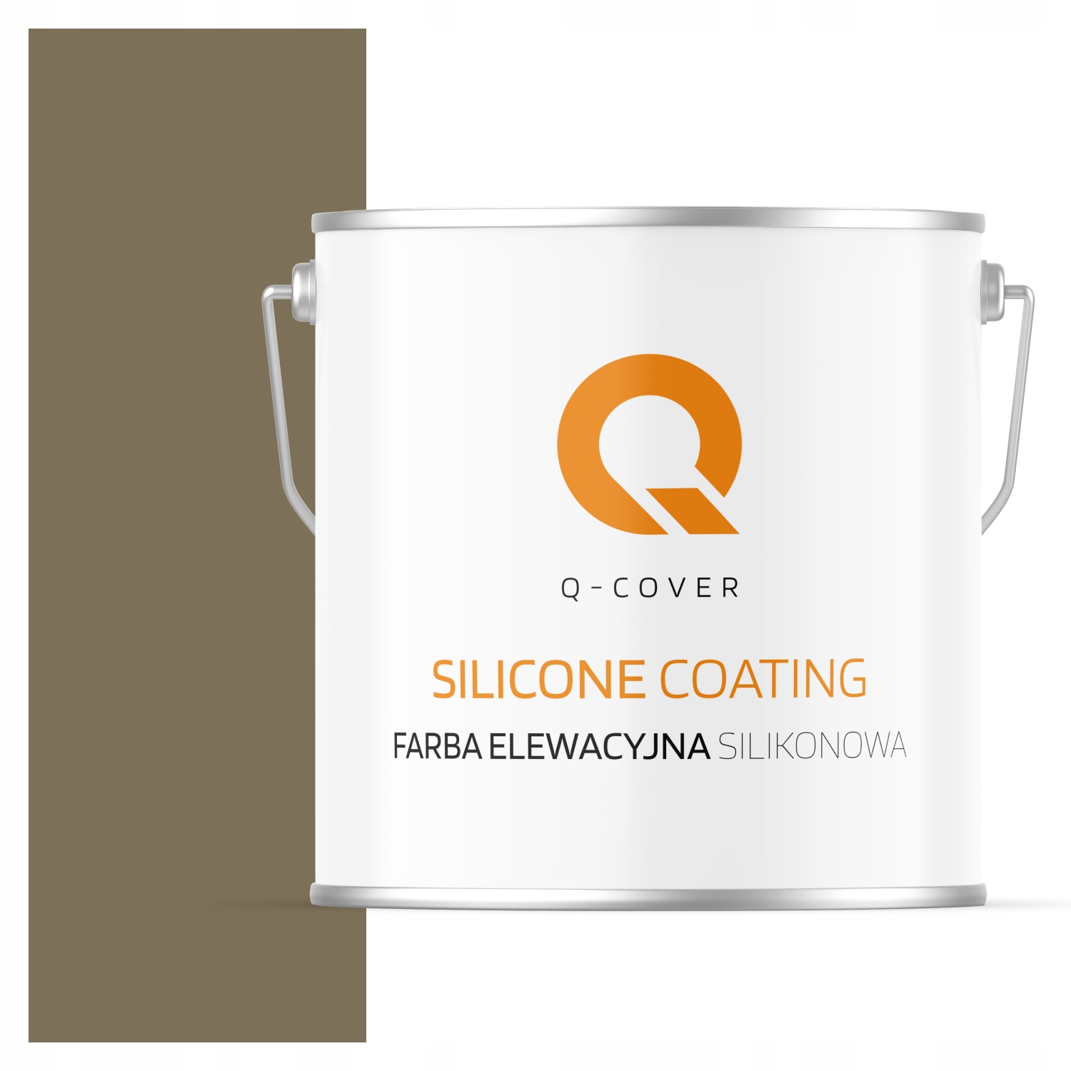 Vonkajšia Fasádna Farba 5 L Khaki Paropriepustná Farba Khaki F455 Uv