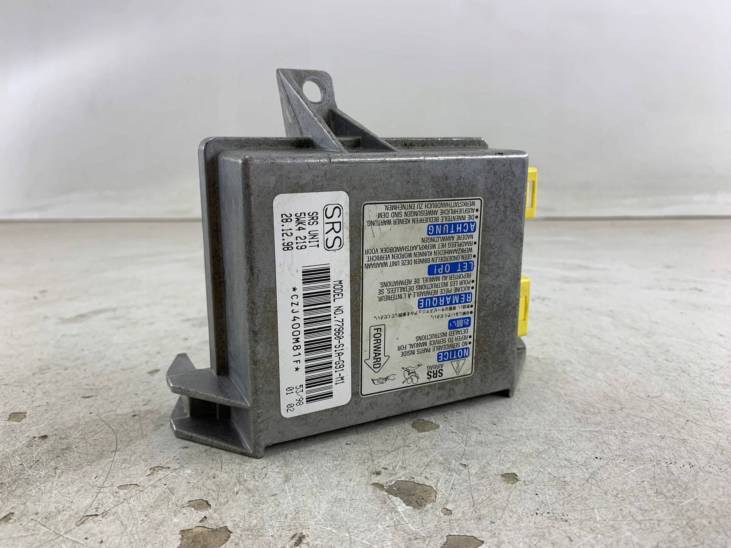 HONDA ACCORD VI SENSOR modulo airbag aria 77960-S1A-G91-M1