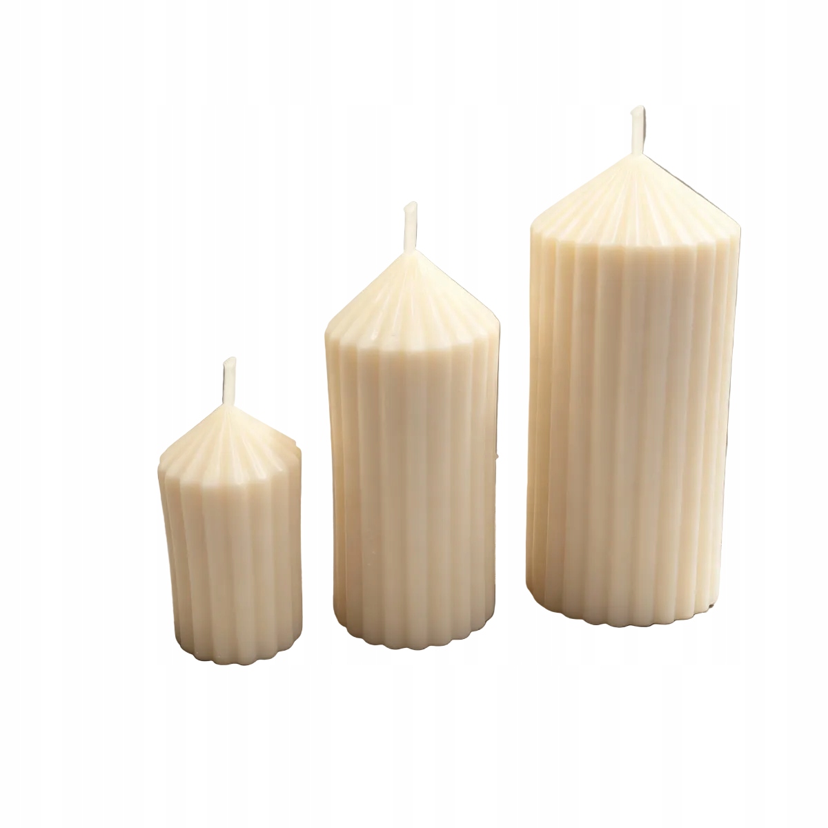 Sada ozdobných sójových svíček do obývacího pokoje Pillar Rome Collection Thick