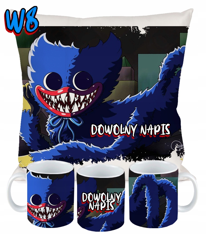 ZESTAW KUBEK PODUSZKA HUGGY WUGGY POPPY PLAYTIME 1 Marka Art Crop