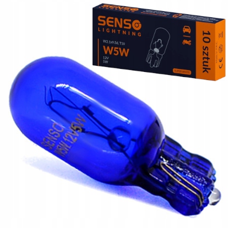 

Żarówka Senso White W5W 12V Blue Xenon