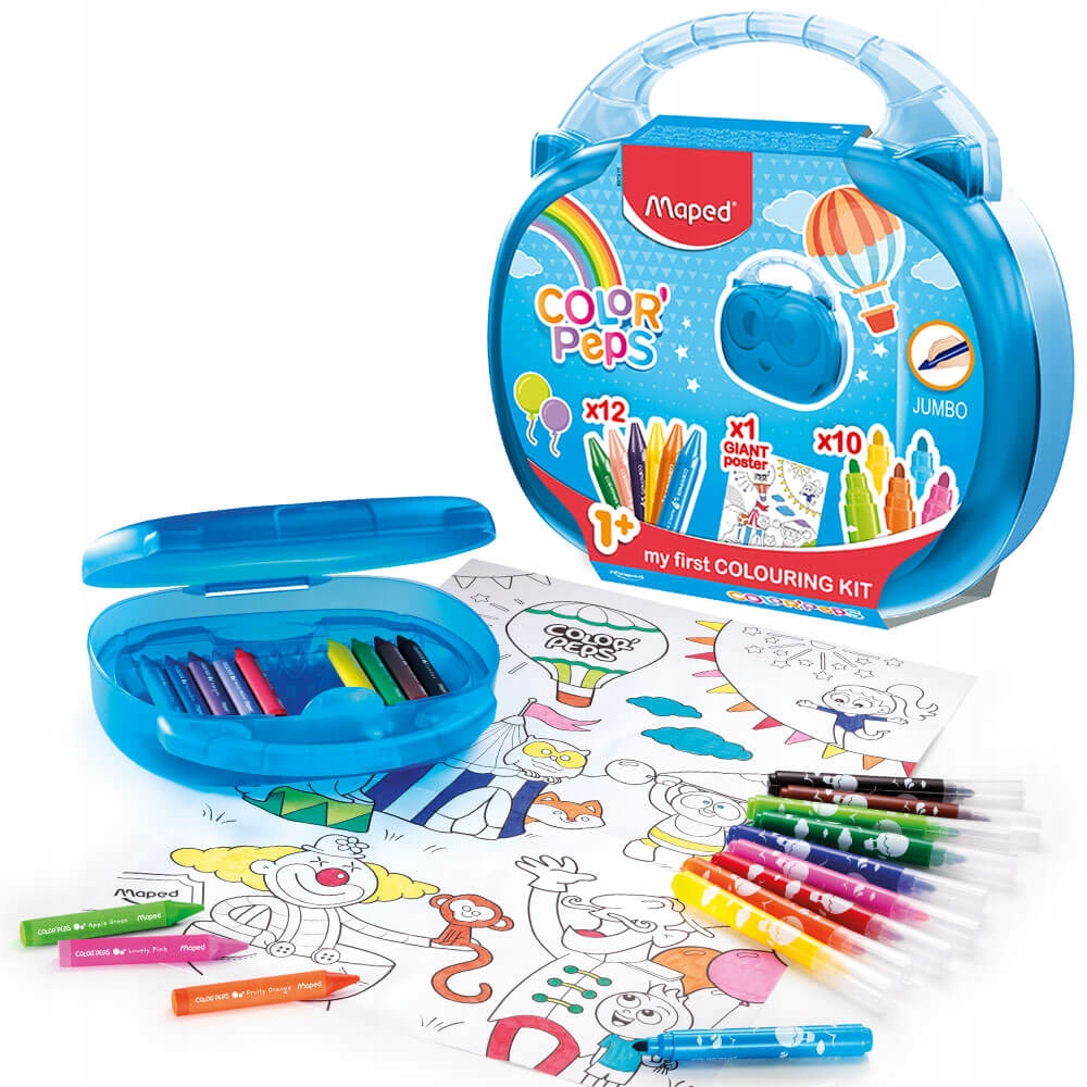 

Zestaw Artystyczny dla Dzieci Kredki Flamastry 1+