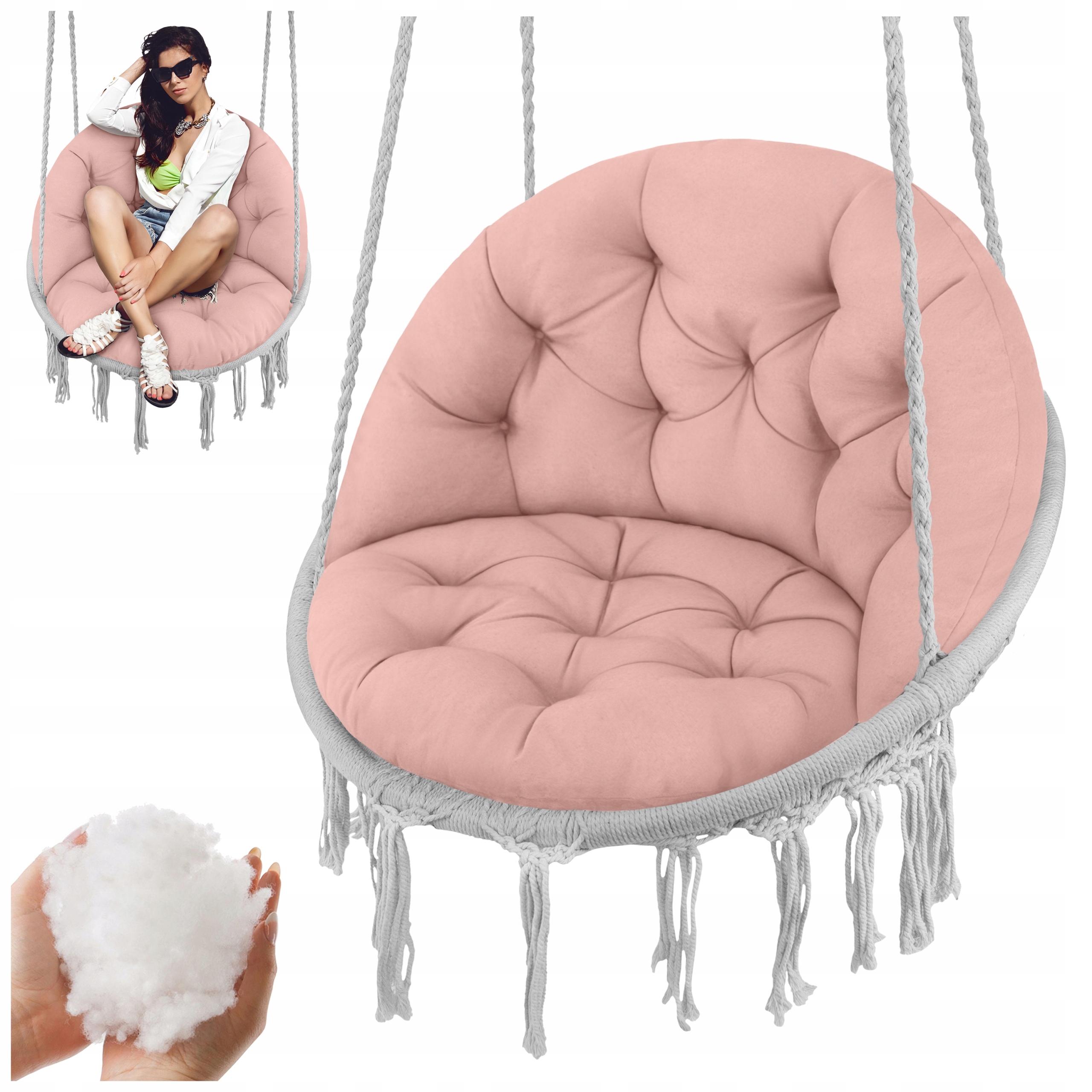 Polštář Na Houpačku Čapí Hnízdo Závěsné Křeslo Boho Pro Zahradní Dům