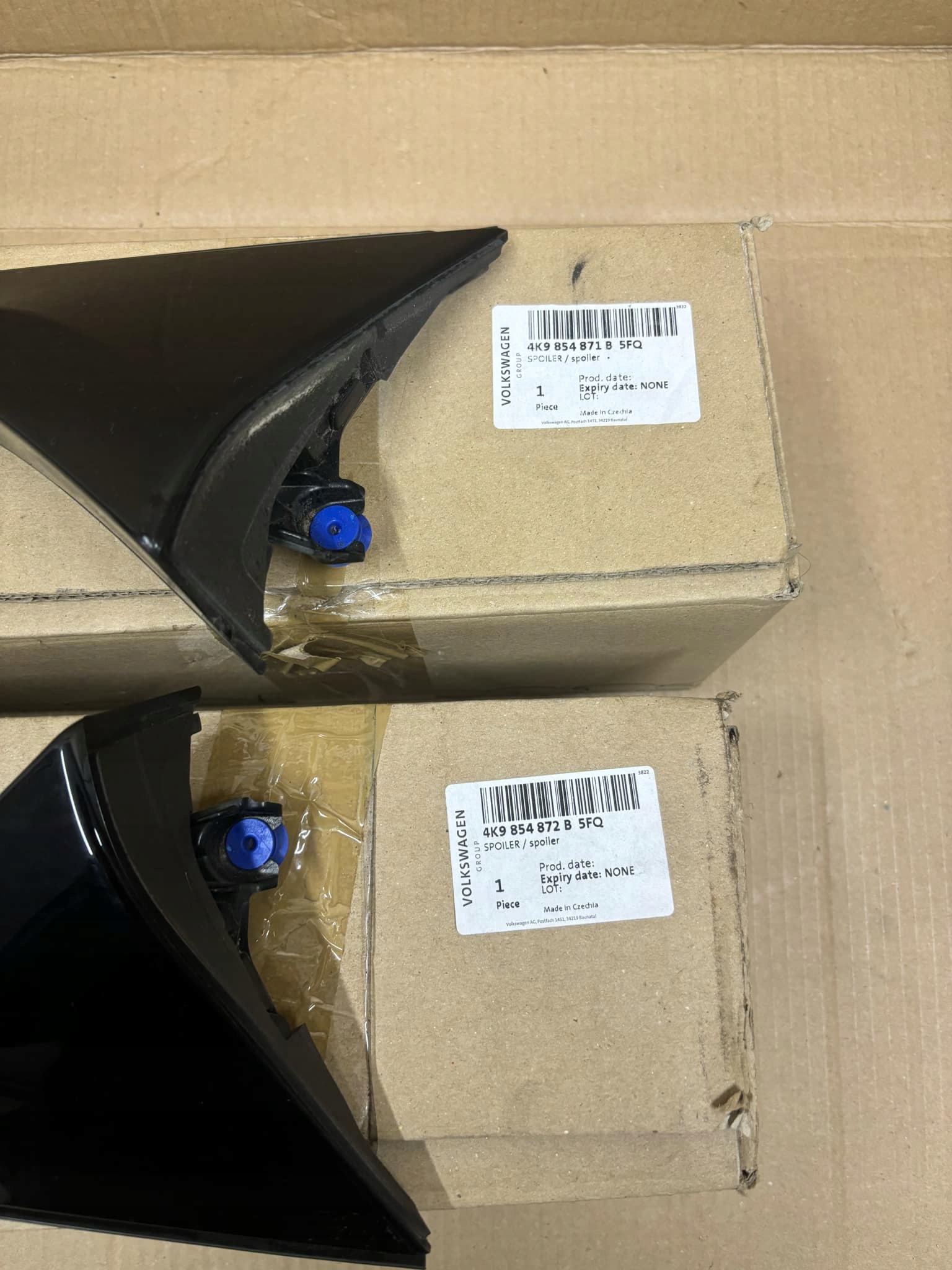 Moulage du capot SPOILER AUDI A6 C8 4K9854871B 4K9854872B