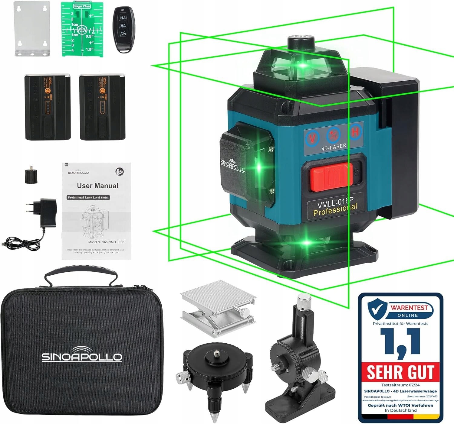 Křížový laser SinoApollo 1 m