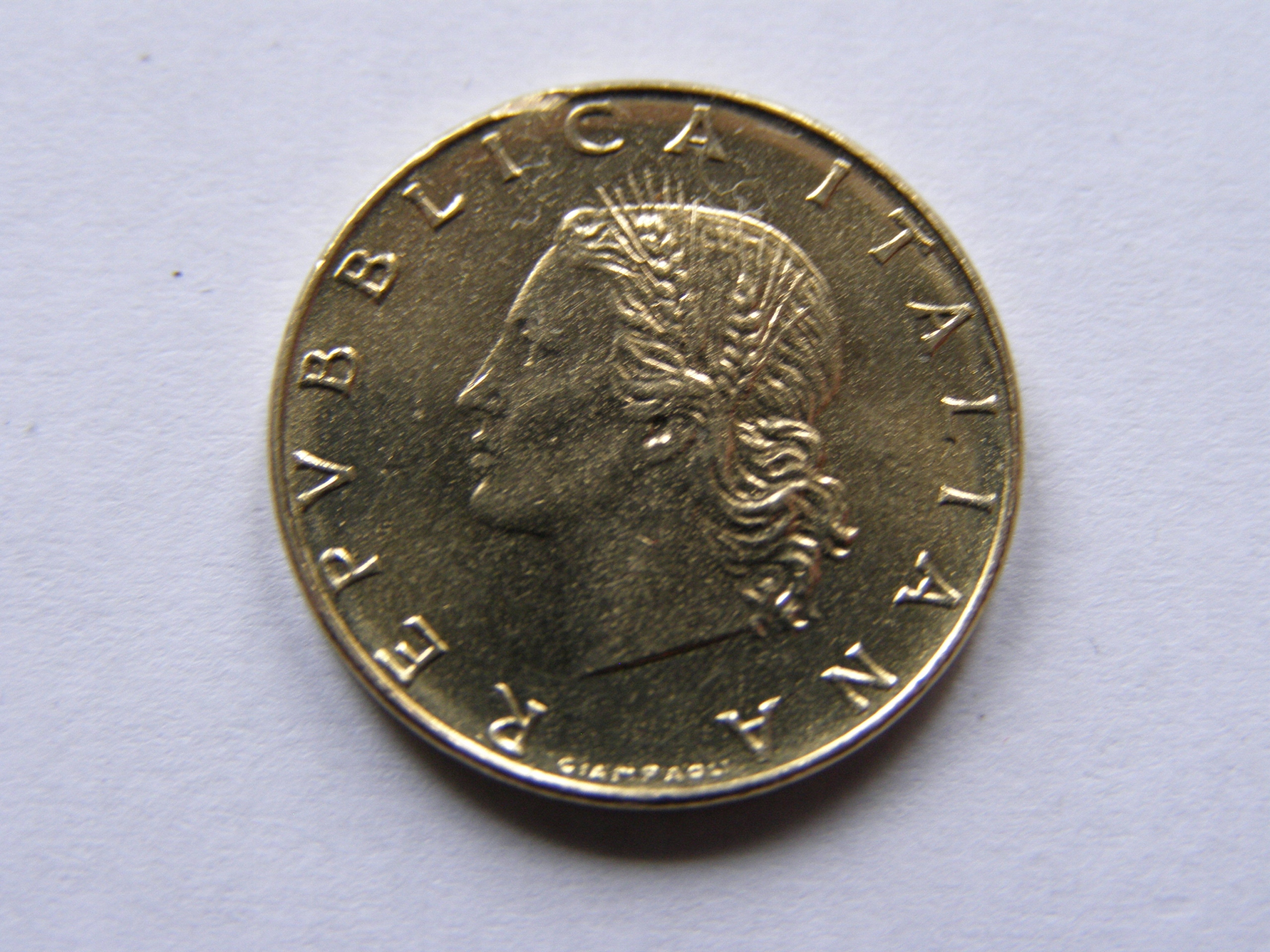 WŁOCHY ITALIA 20 LIRA 1975 ROK !!!!!!!!!!!!!! 0943