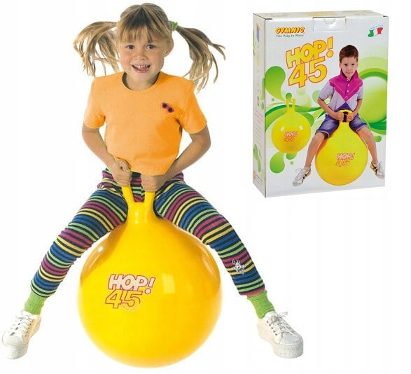 

Piłka do skakania skoczek gumowy z rogami Hop 45cm