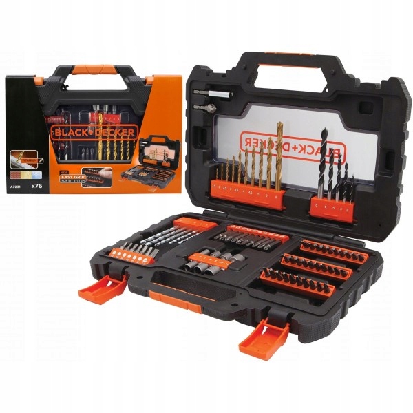

Black Decker A7231 Zestaw Wierteł Bitów 76 szt