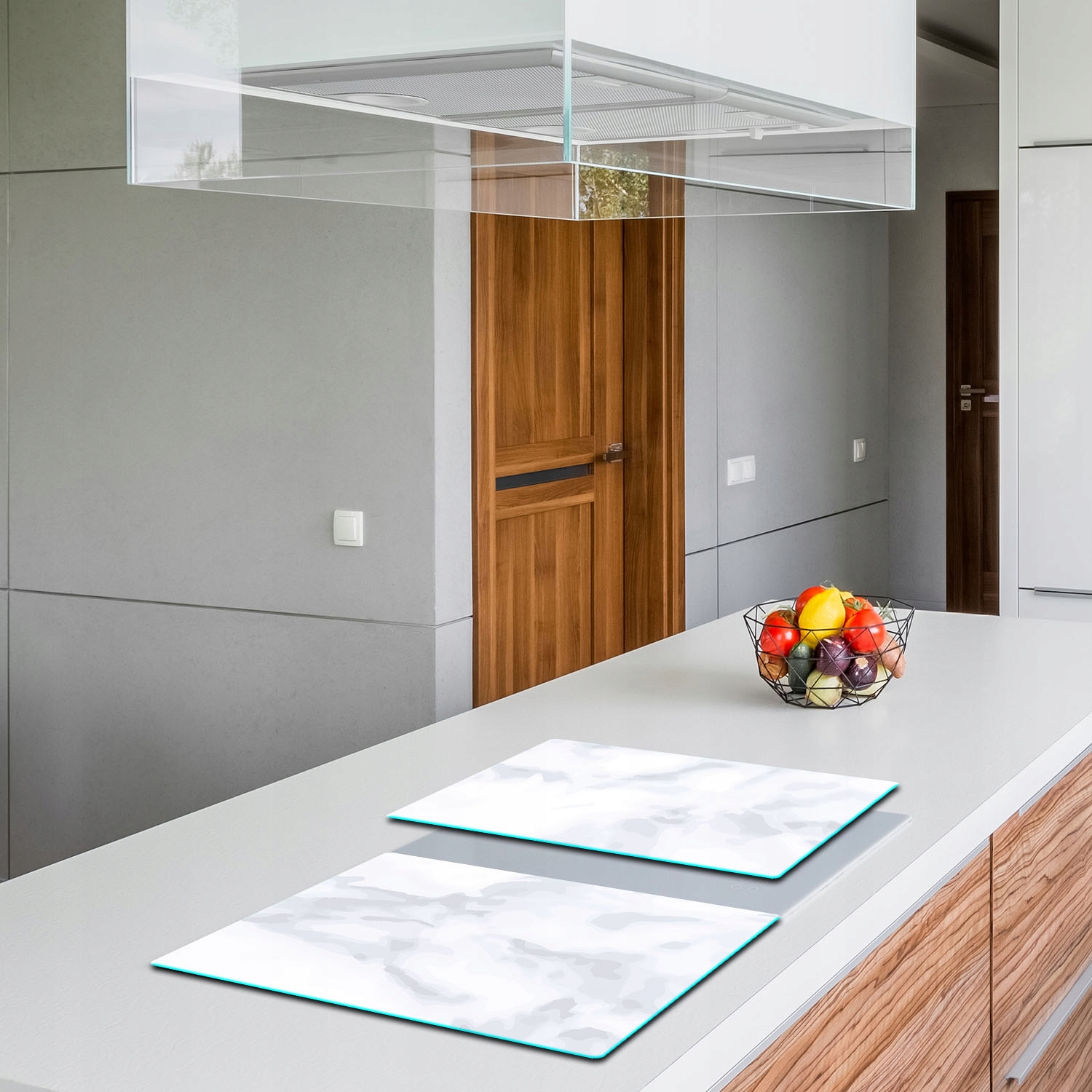 SZKLANA DESKA DO KROJENIA PŁYTA 2x40x52 MARMUR SZKŁO HARTOWANE Kolor wielokolorowy