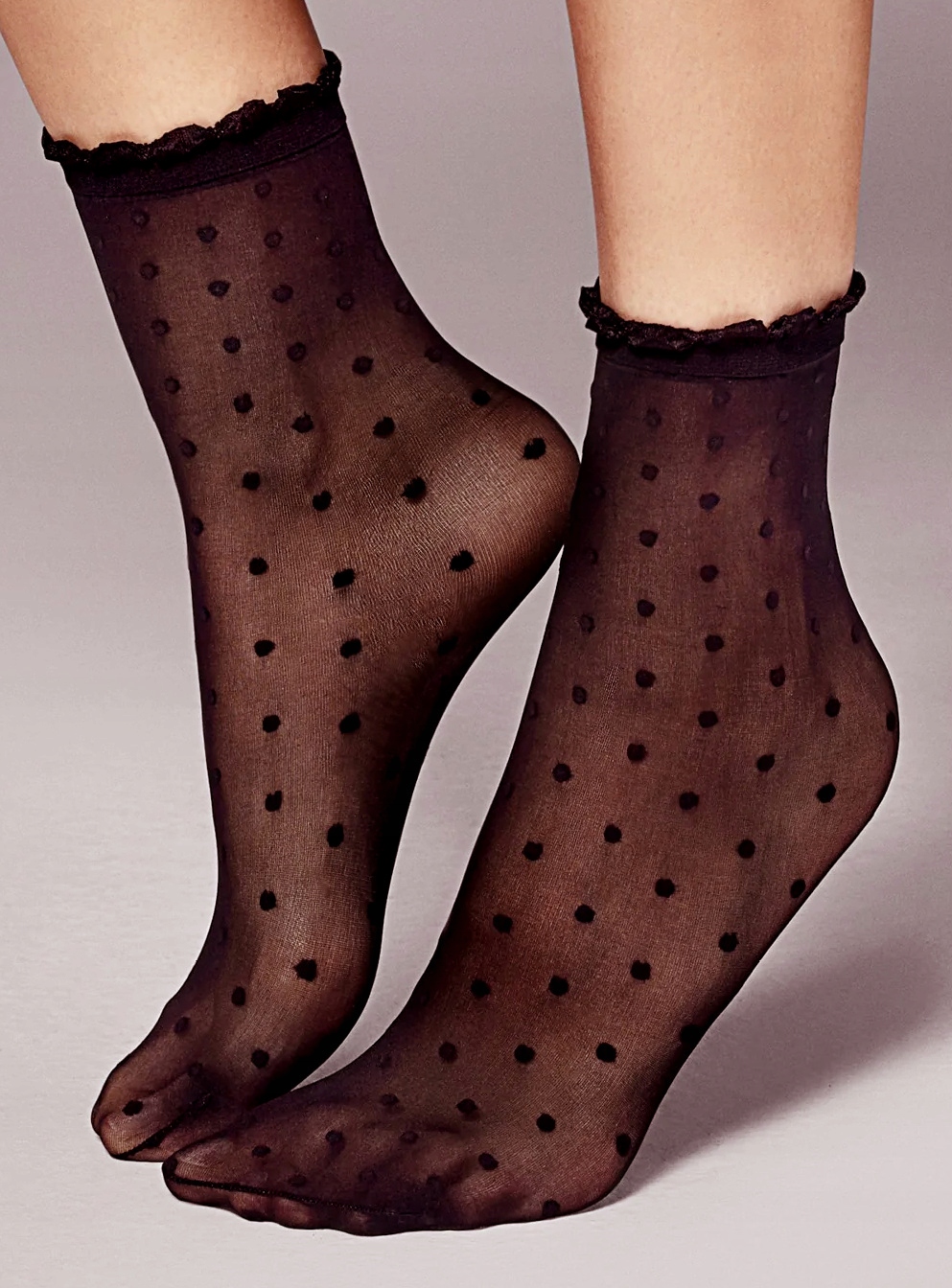 

brązowe skarpetki w kropeczki Veneziana Myriam 30