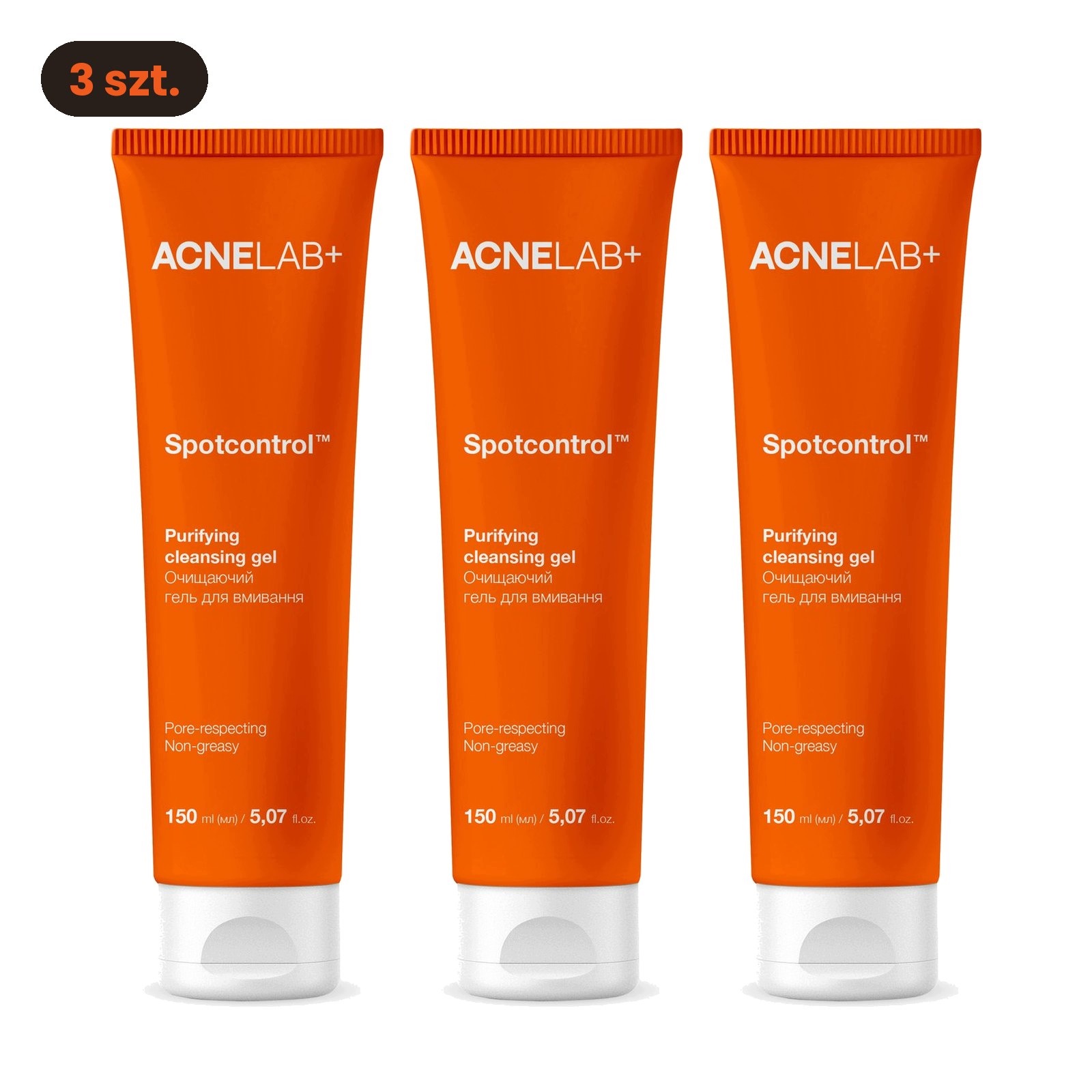 Gel pro aknózní pleť Acnelab+ Spotcontrol sada 3 x 150 ml