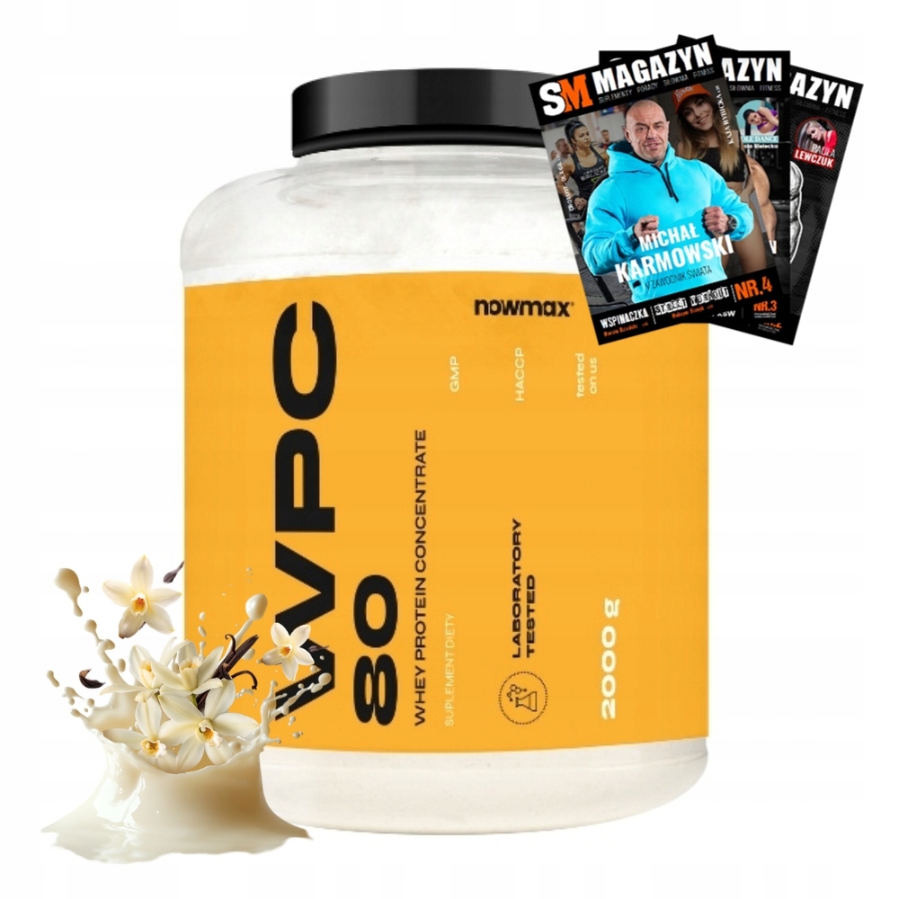 nowmax Wpc 80 Whey Protein 2000 g Syrovátkový Protein Protein Prášek