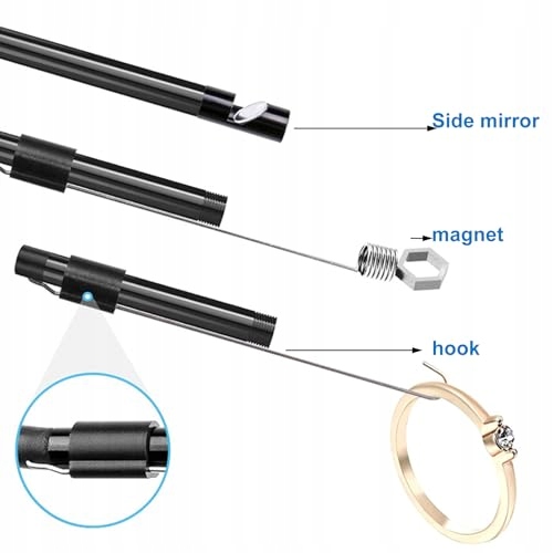ENDOSKOPKAMERA 5M Kamera Inspekcyjna Typ C Wodoodporna IP67 LED — miniatura 6